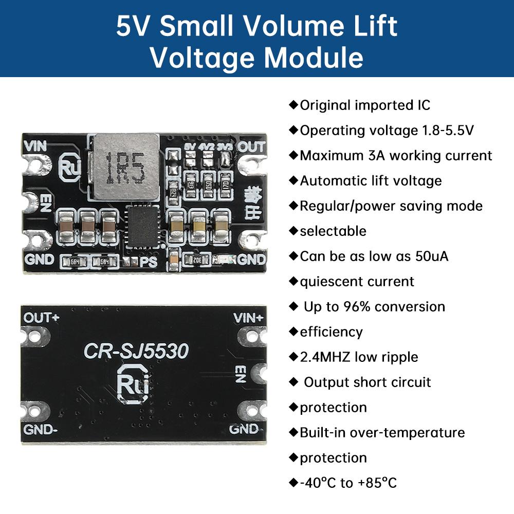 1-5pcs DC-DC Buck and Boost Module 1.8-5.5V to 3.3V 4.2V 5V 3A Adjustable Output Low Ripple Boost Buck Constant Voltage Module