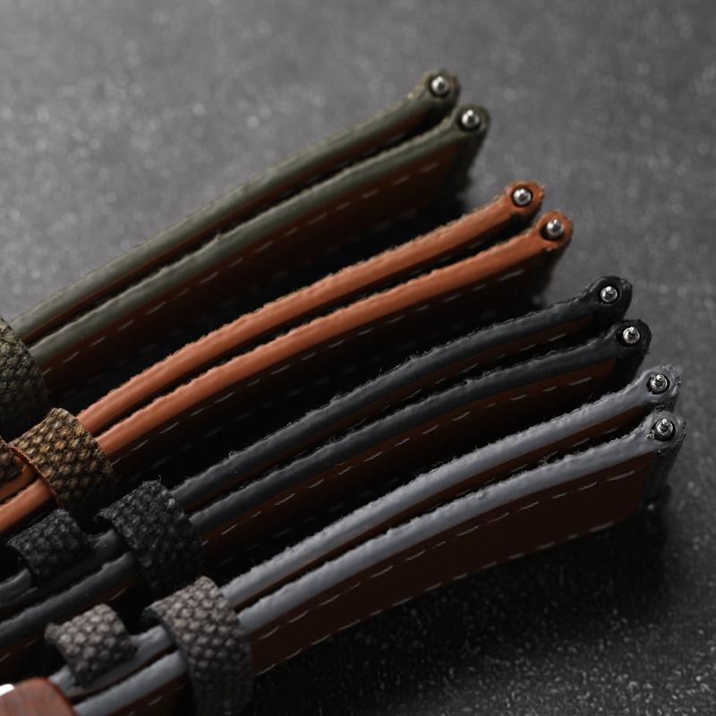 For Antique Watch Canvas Watchband 18 19 20 22MM Green Brown Gray Men Quick Release Soft Men's Wear Resistant Waterproof Bracelet