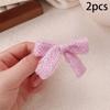 2 шт., сладкие, милые, красочные, осенне-зимние, заколки-банты, модные, допаминовые, боковые зажимы для женщин и девочек, кавайные аксессуары для волос, подарки