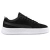 Puma Smash Platform Замшевые Повседневные Кроссовки с Низким Верхом Женские Кроссовки Черно-Белые 366488-01