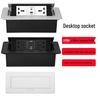 Универсальная трехгнездная розетка с быстрой зарядкой PD20W USB-C, выдвижная настольная розетка