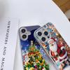 Чехлы для телефонов Ae119 Merry Christmas Santa art design из гальванизированного стекла для SamsungS25 Ultra iPhone 16 Pro Xiaomi Redmi, полная защита объектива, задняя крышка