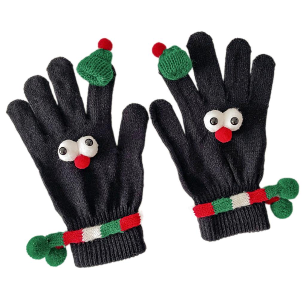 Christmas Party Gloves for Various Ages Soft Knitted Gloves Lovely Festival Theme Hand Gloves/Socks for Family Member