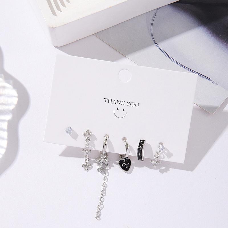 3 пары изысканных готических минималистичных висячих сережек для женщин и девочек, винтажные геометрические серьги-подвески, ювелирные аксессуары, подарки