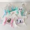 PVC Card Cover ID Photo Photocard Frame With Keychain Idol Card Display Protector Card Decor