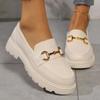 Женская обувь, хит продаж, модная повседневная универсальная обувь, верхняя одежда, ленивые мокасины на толстой подошве для женщин, Zapatos