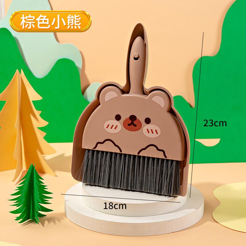Mini Cartoon Desktop Cleaning Broom, Student Desk Cleaning Garbage, Mini Shovel Combination Tool