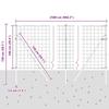 Ground Fix Welded Wire Fence 25 x 1 m (W x H)