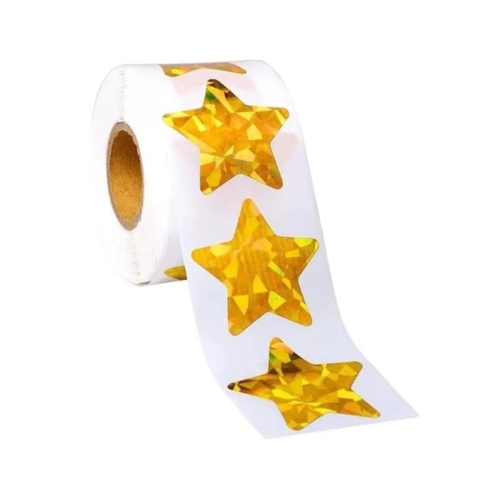 500 Pieces Heart Stickers Sparkling Finish Sticker Roll Scrapbooking Sticker  Classroom Supplies