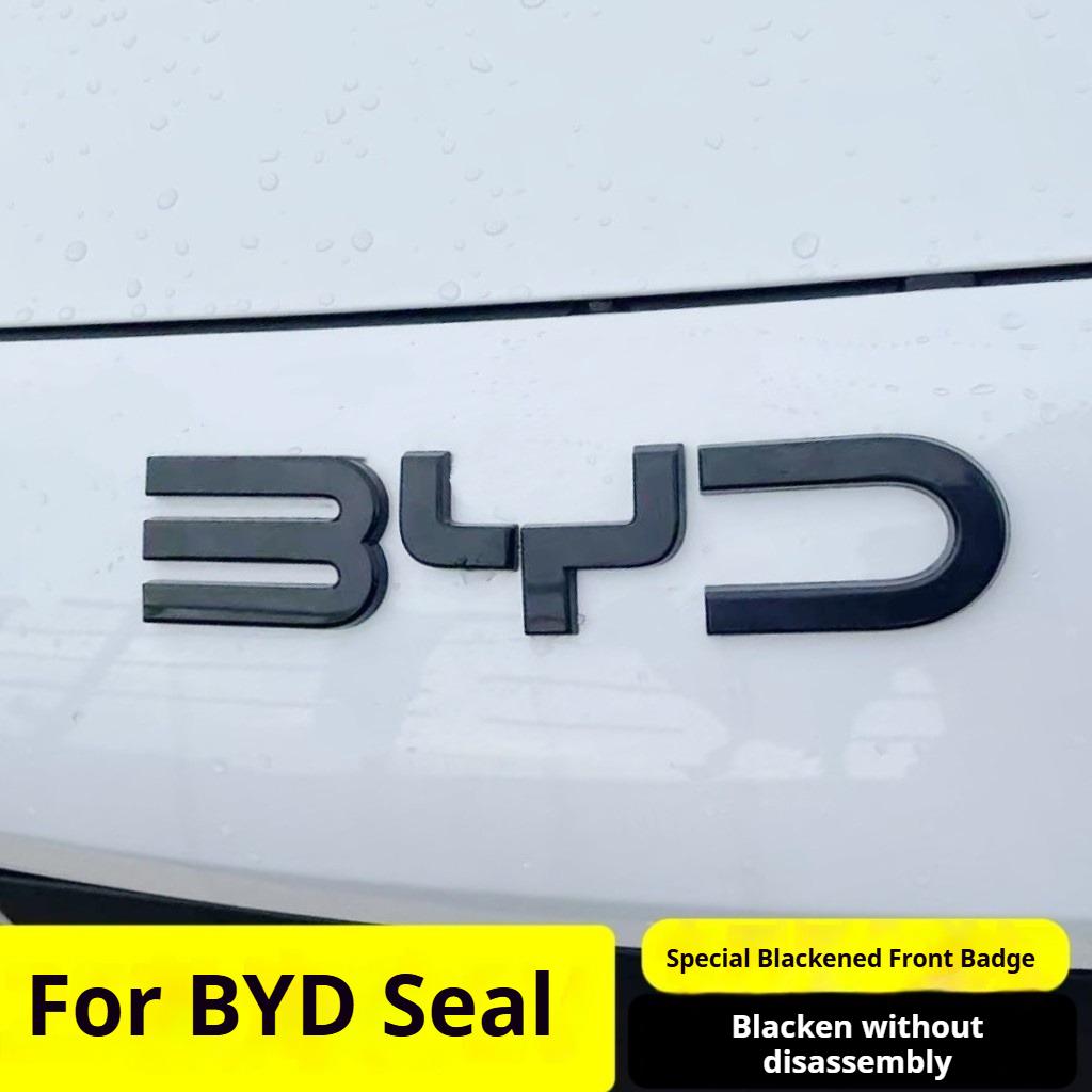 Для BYD Seal Специальные Черные Передние Задние Значки Модификация Черный Воин Значок Автомобиля Покрывающие Стиль Задний Логотип