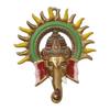 Colorful Metal Sun Ganesha Wall Hanging- Lord Ganesha Statue Wall Art- Decorative Showpiece for Wall Decor- Diwali Decoration Items