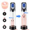LED Penis Enlarger Pump Powerful USB Automatic Rechargeable Penis Pump Device Pro Extender Enhancer Enlargement Sex Toys for