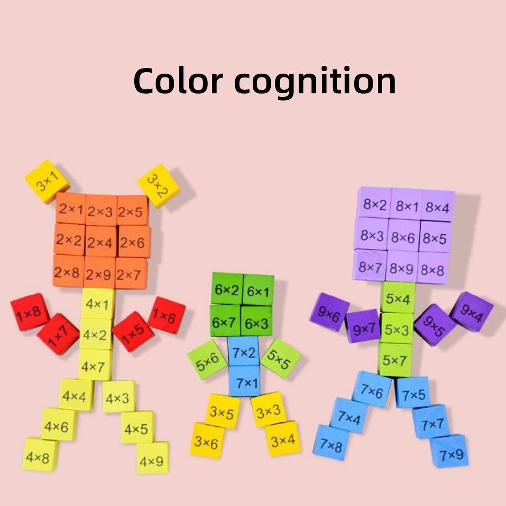 Монтессори развивающие деревянные игрушки для детей детские игрушки 99 таблица умножения дошкольные математические арифметические учебные пособия подарок