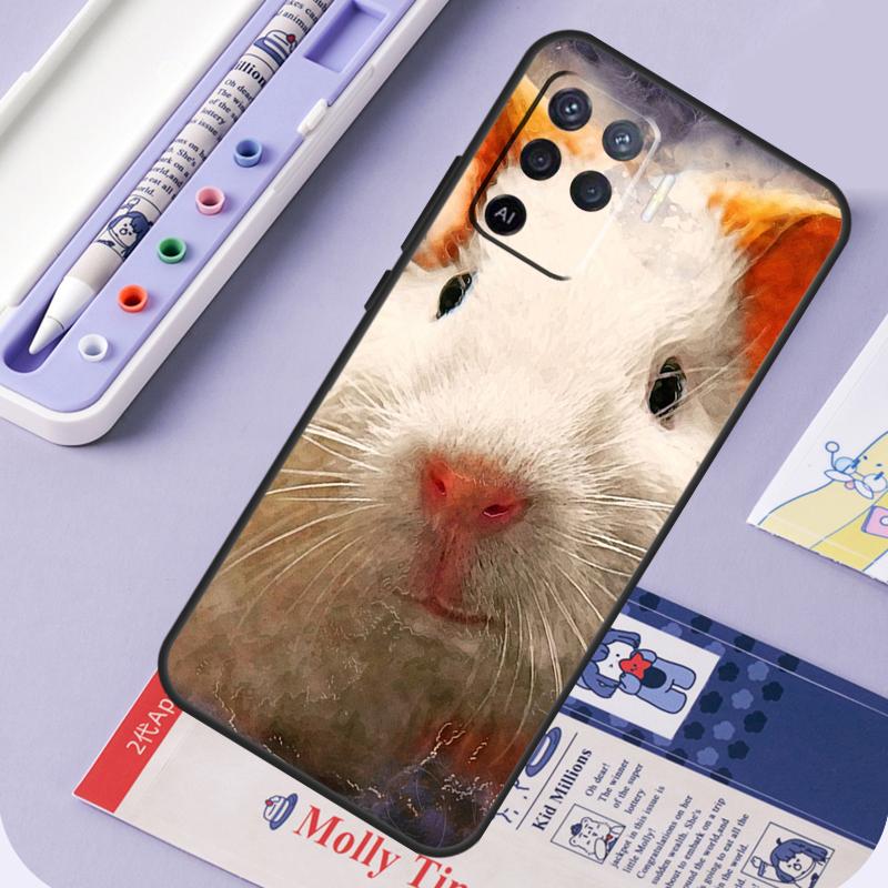 Funny Guinea Pig For Oppo A40 A60 A80 A94 A74 A54 A15 A18 A38 A58 A78 A98 A16 A76 A96 A57 A17 A77 A5 Pro Case