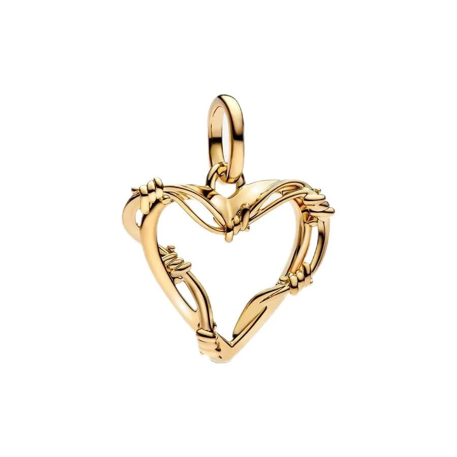 Новые Оригинальные Медные Разноцветные Шармы-Подвески в виде Сердца, Клевера, Розы, Звезды, Бабочки, Птицы с Бусинами для DIY Браслета, Ожерелья, Женский Подарок