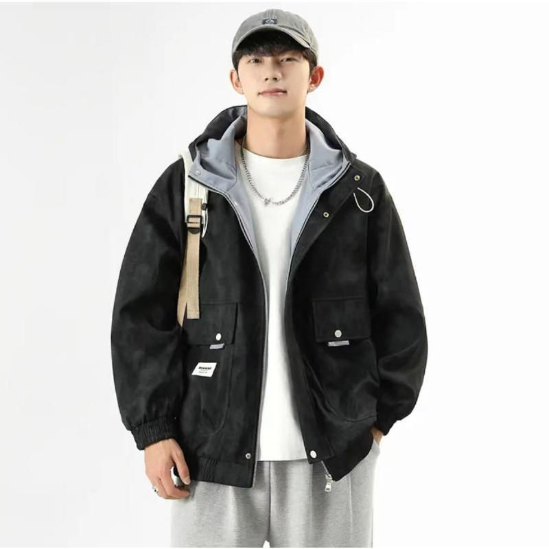 American Dirty Wind Jacket Men's Spring and Autumn Windproof Masonry Twill Work Jacket Top