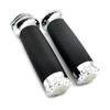 Retro Motorcycle Handlebar Grips Aluminum Alloy Hand Grips Lightweight for XL883 1200 Enhances Your Bike Vintage Charms
