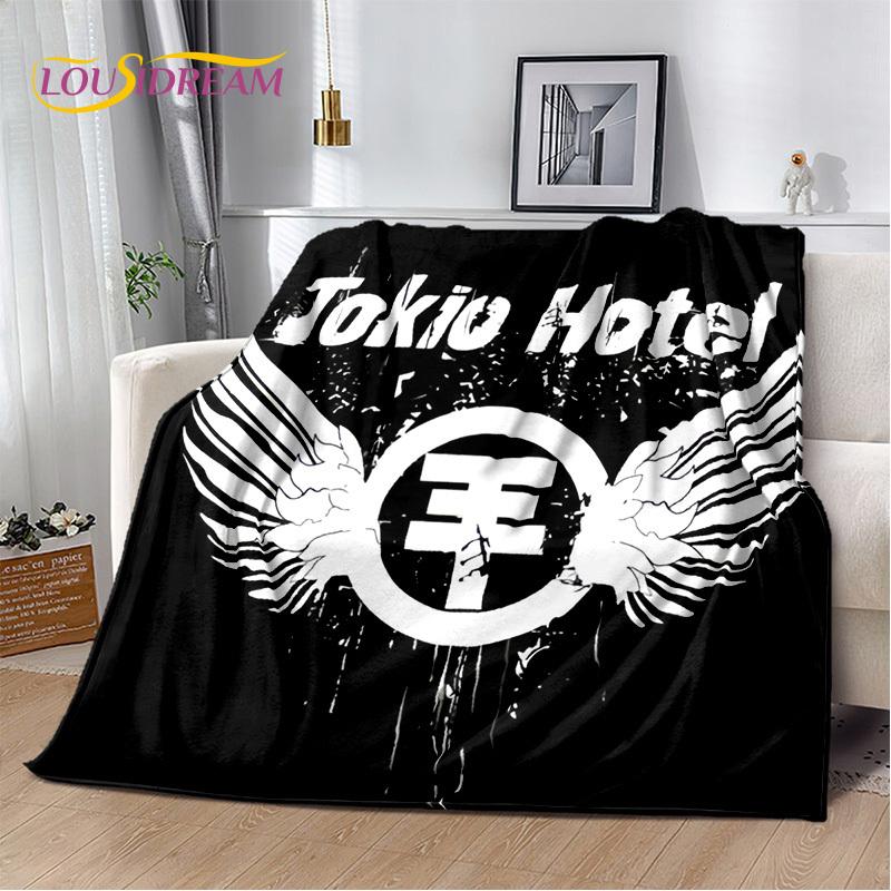 Одеяло Tokio Hotel Rock Band Bill Kaulitz, мягкое фланелевое одеяло для дома, спальни, кровати, дивана, пикника, офиса, пешего туризма, отдыха, сна