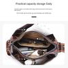 Retro Vintage Style Balck Brown Leather Crossbody Shoulder Bags For Women Casual Shopping Small Bag With Multi-Pockets