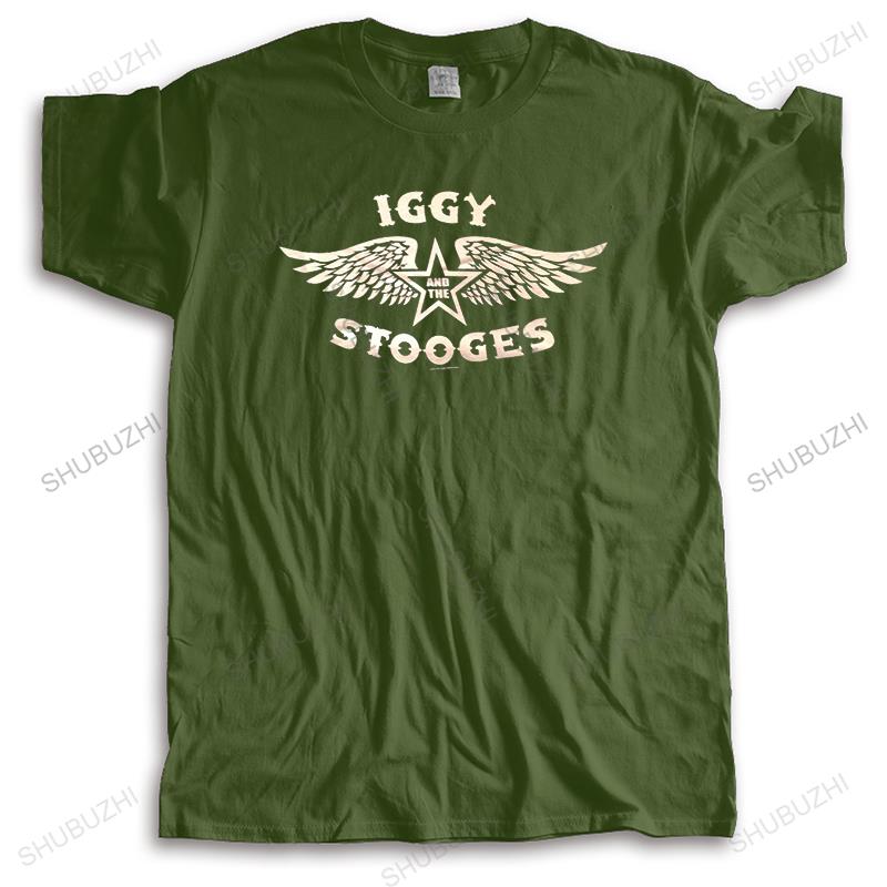IGGY & THE STOOGES WINGS ЧЕРНАЯ УЗКАЯ ФУТБОЛКА НОВАЯ ОФИЦИАЛЬНАЯ ВЗРОСЛАЯ МУЗЫКАЛЬНАЯ ГРУППА футболка принт новая модная футболка мужчина футболка