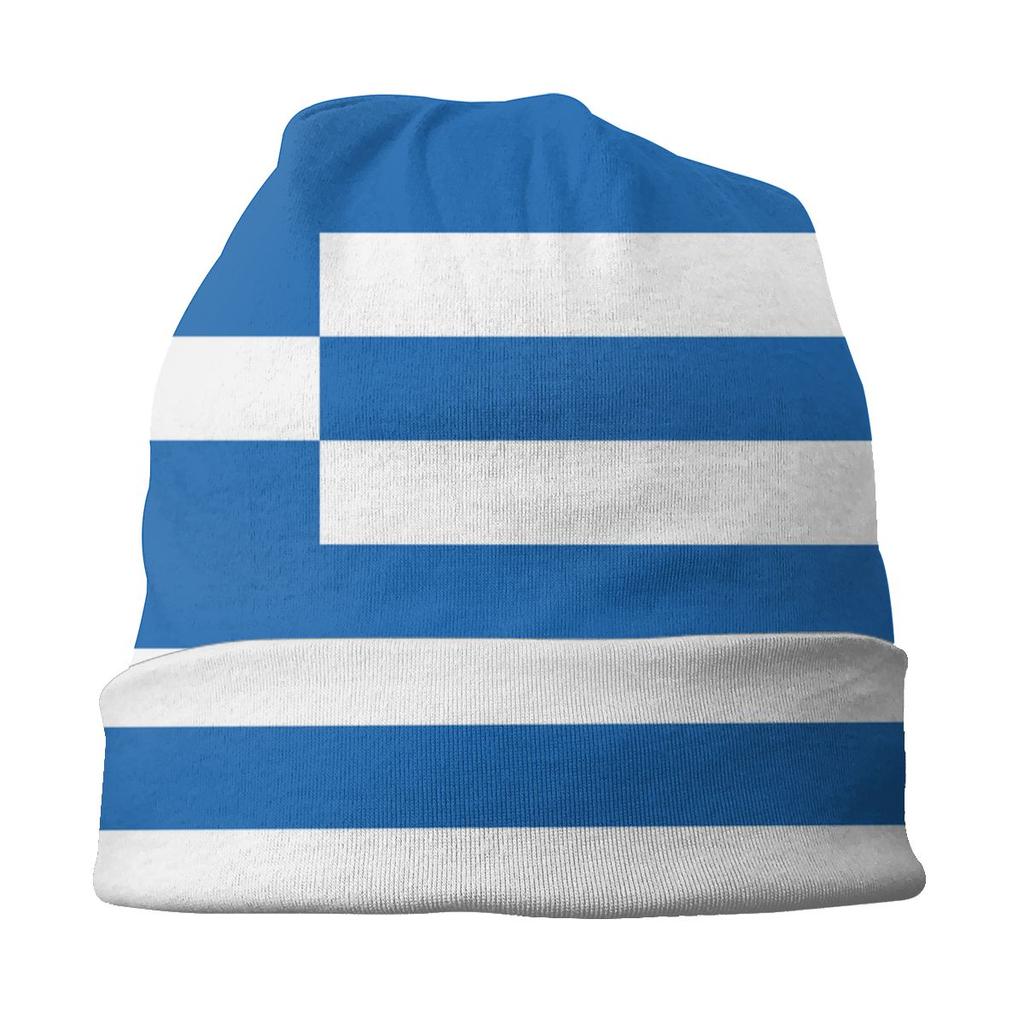 Зимняя теплая шапка с флагом Греции, женская шапка с напуском, крутая уличная лыжная шапка с черепами, шапки для женщин унисекс