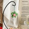 Persimmon Creative Peanut Flower Strawberry Knitted Pendant For Bag Decoration