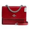 Coach Klare 18 Camellia Logo Buckle Closure Leather Crossbody Bag Small Women bags Red CW205-SVRD