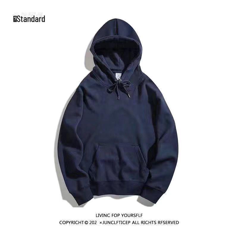 Темно-зеленая глянцевая мужская толстовка с капюшоном большого размера на флисовой подкладке для осени и зимы