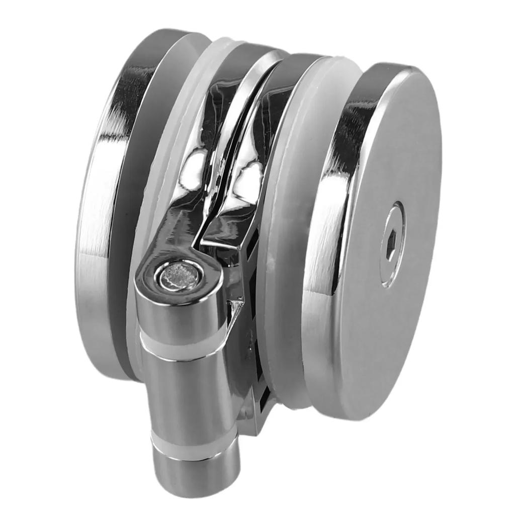 Петли для стеклянных дверей шкафов Аксессуары для безрамных стеклянных петель Перфорированные петли для витрин из цинкового сплава Мебельная фурнитура