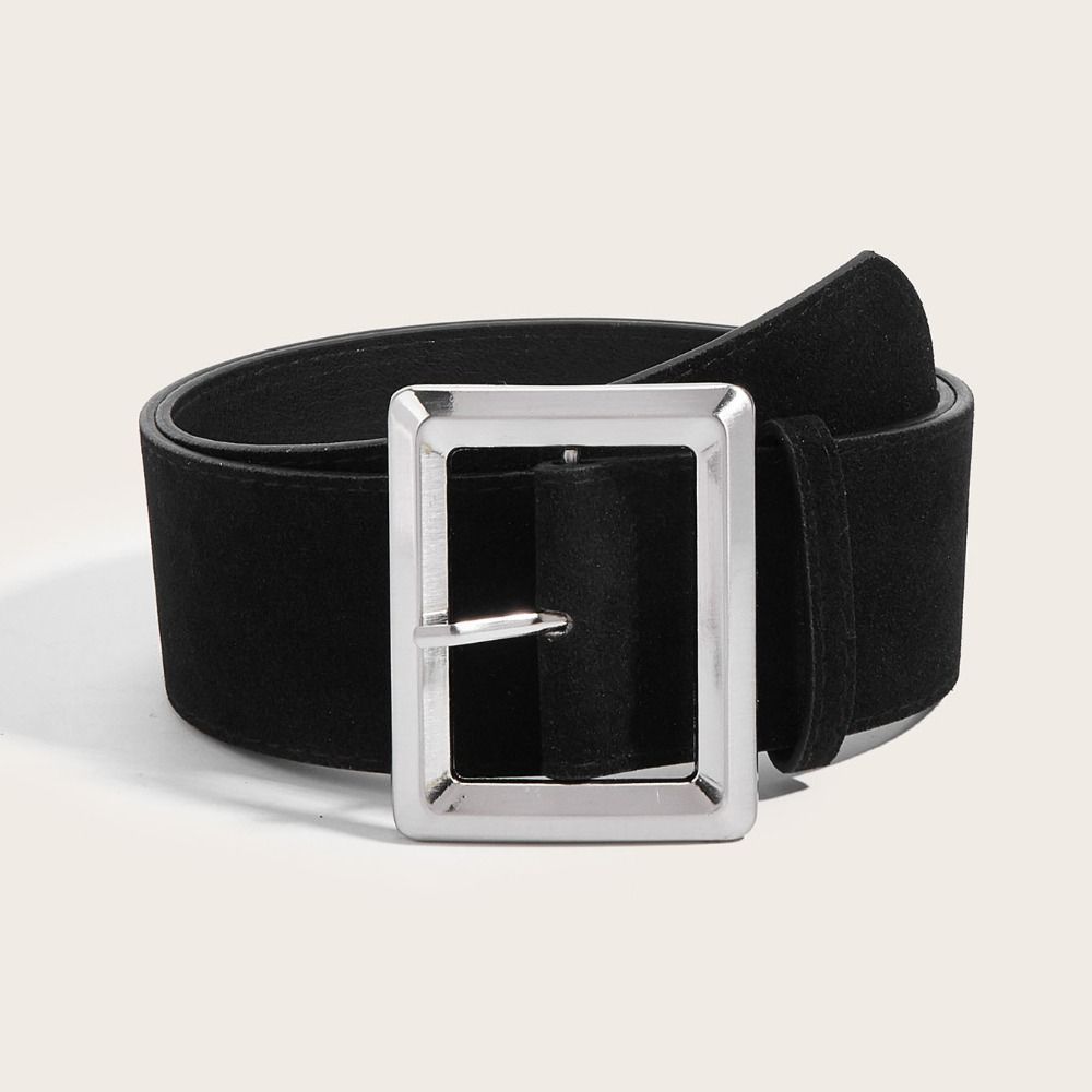 Maillard Styles Замшевый широкий ремень Модные ремни для брюк и платьев Пряжка-пин Пояс Подарки