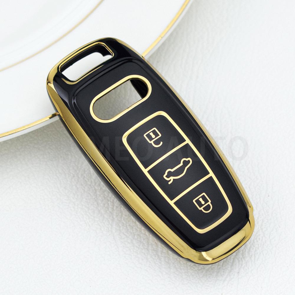 Мягкий ТПУ автомобильный чехол для смарт-ключа для A6 A7 A8 E-tron Q5 Q8 C8 D5, автостайлинг, защитный чехол, держатель, аксессуары