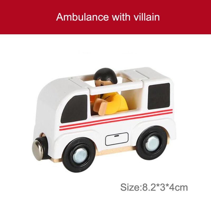 Деревянный магнитный поезд игрушечный локомотив деревянная железнодорожная машина аксессуары игрушки для детей подарки Fit Wood Biro Thomas Tracks