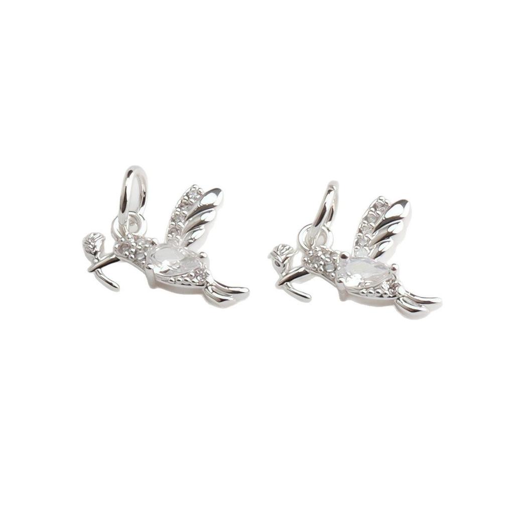 Подвеска- колибри с цирконом, заполненная 14-каратным золотом – Аксессуары-шармы для самостоятельного изготовления украшений