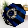 1 PC Automatic Folding Umbrella - Club Brugge KV Custom Name Pattern, Portable & Foldable Design with 8 Ribs, Christmas Birthday Gifts