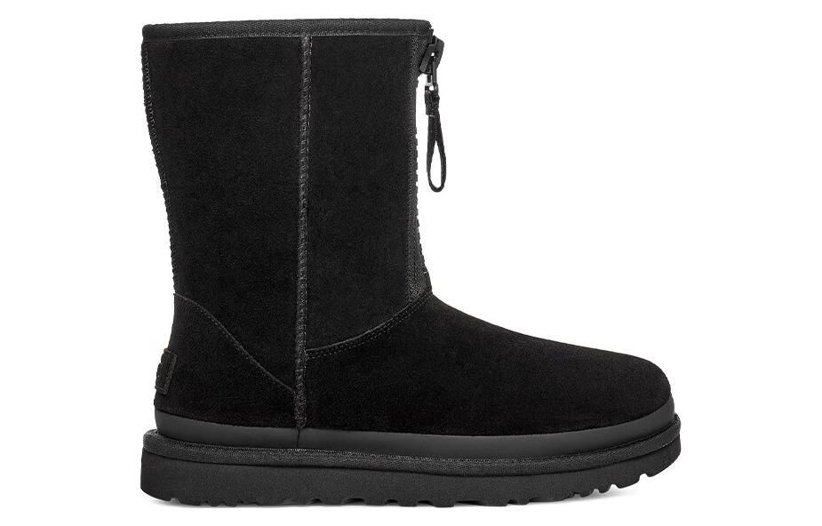 UGG Классические короткие ботинки с молнией и логотипом 'Черные' Женские 1144035-BLK