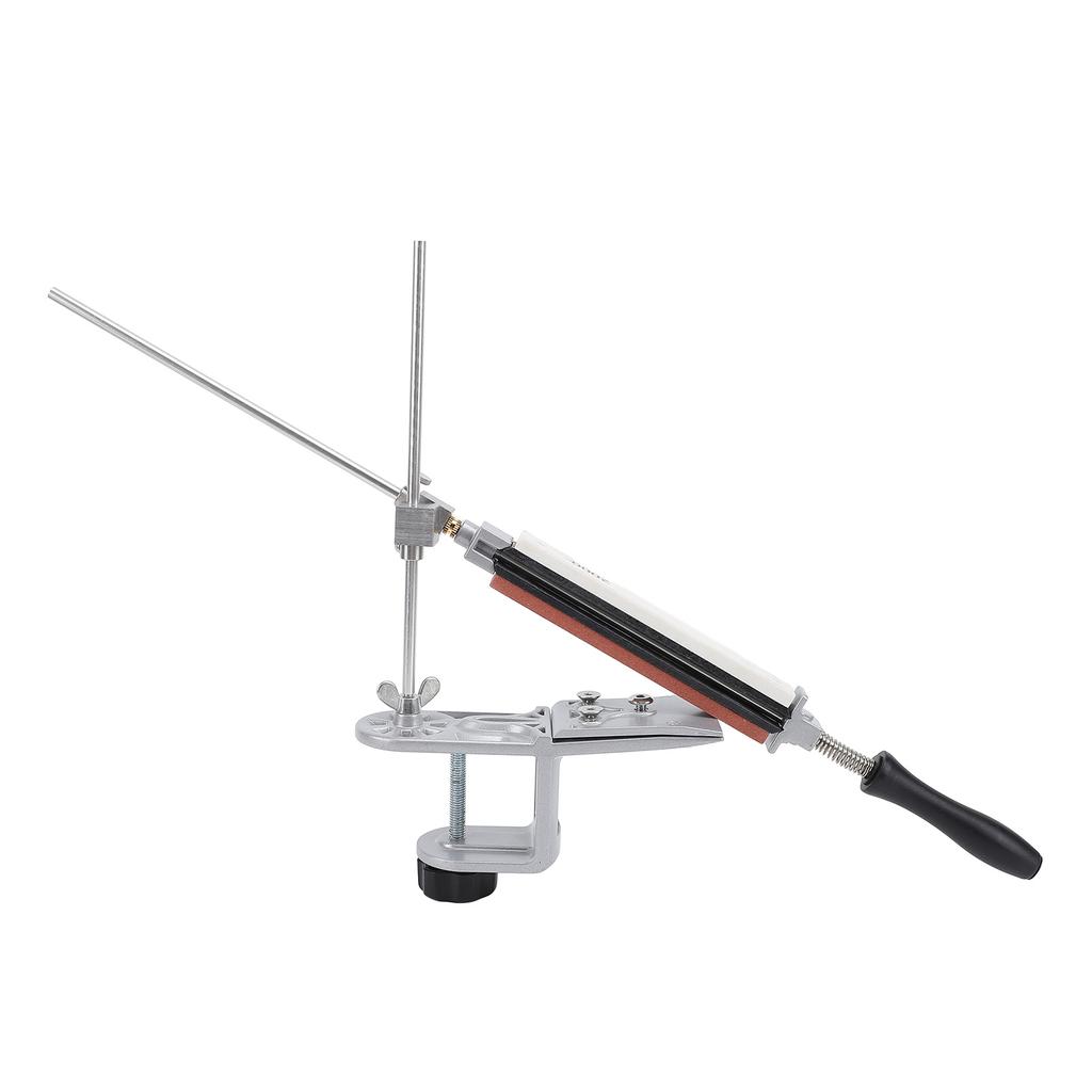 Точилка с фиксированным углом и 6 точильными камнями Стальной универсальный набор инструментов для заточки для кухонного шеф-поварского ножа