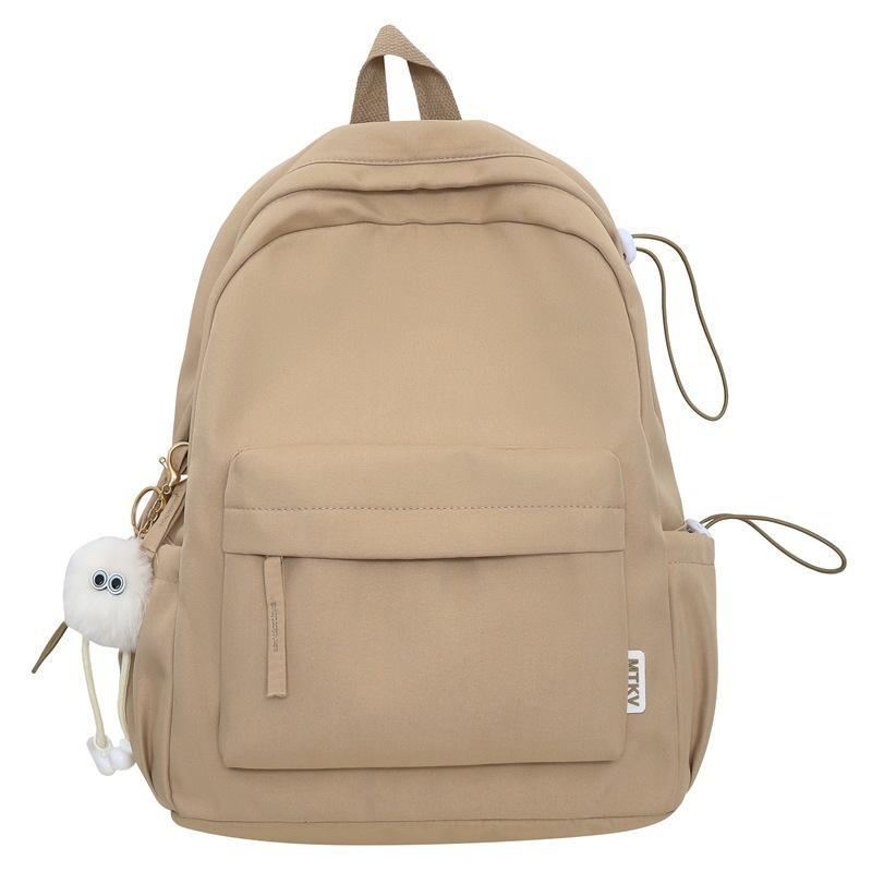 Сплошной цвет рюкзак женский кампус младших классов средней школы школьный ранец