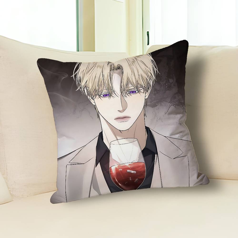 Подушки с принтами Webtoons Kiss Me If You Can для Спальни Гостиной Дивана Домашний Декор Полиэстеровая Наволочка на Подушку на Молнии