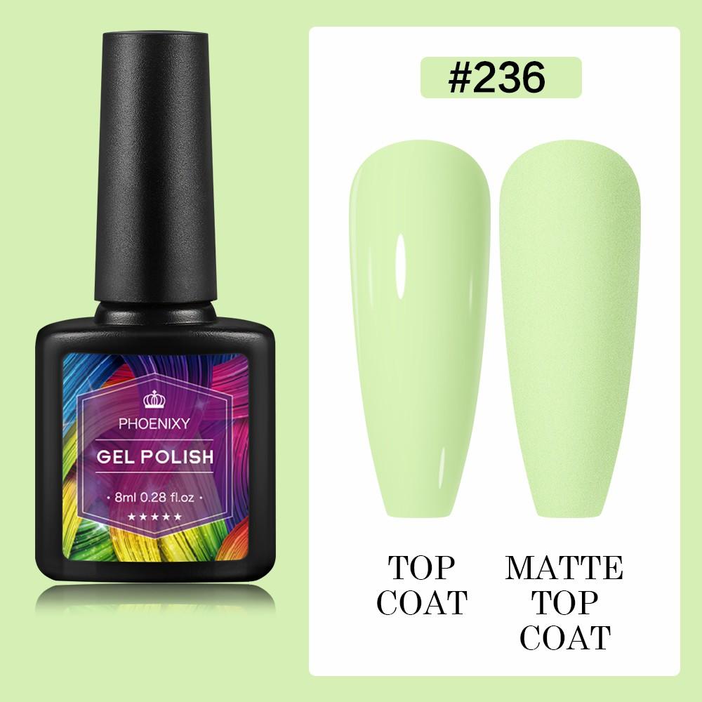 PHOENIXY 8 мл гель-лак для ногтей, полуперманентный гель, блестящий гель, отмачиваемый блестящий стартовый набор, маникюрный набор для маникюрного салона