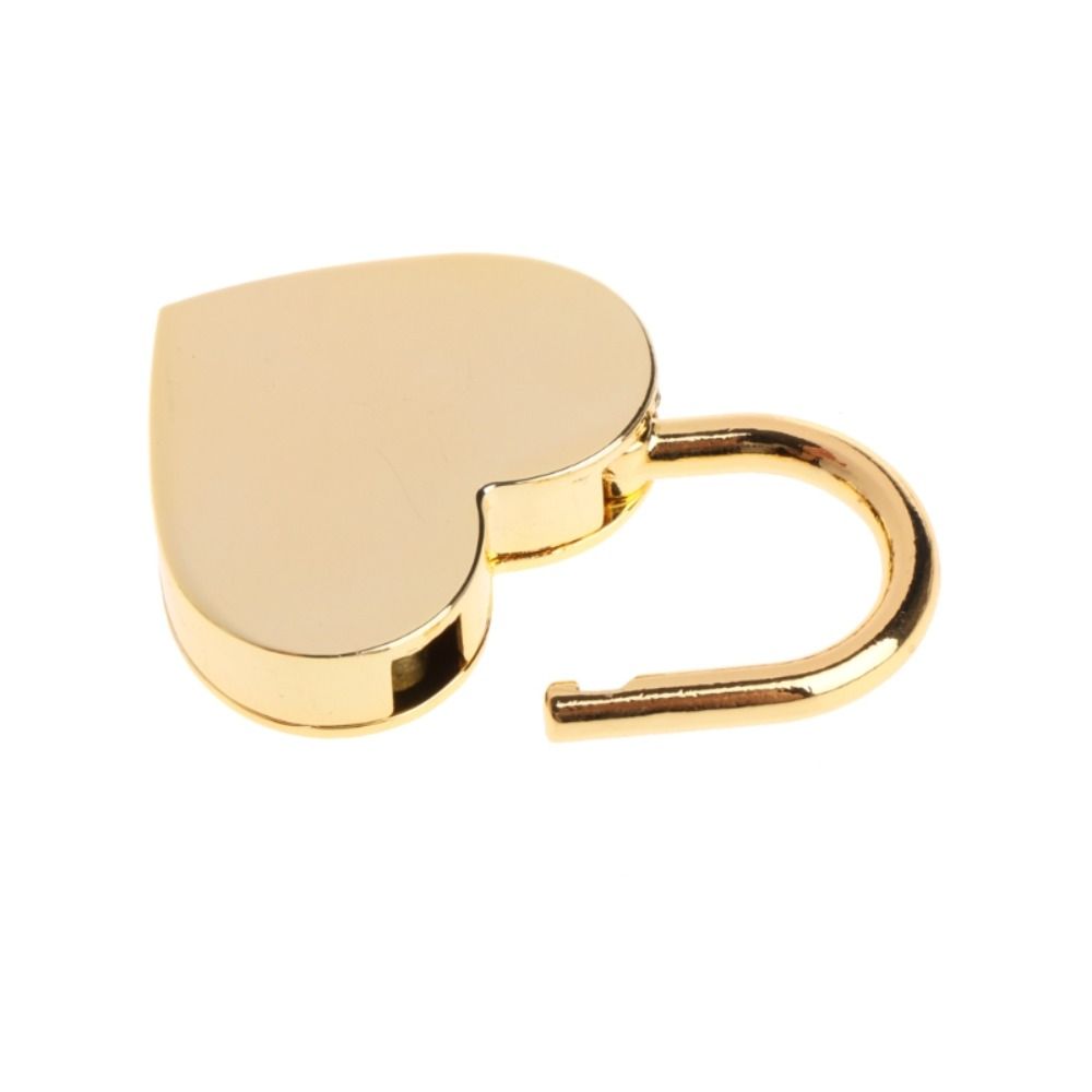 Metal Vintage With Key Suitcase Bag Luggage Box Heart Shape Mini Padlock Key Lock