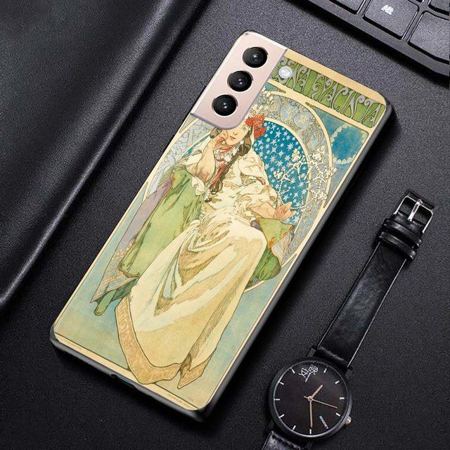 Чехол для Samsung Galaxy S21 S20 S10 S9 S8 Plus Ultra 5g S10lite S10e S7edge S20 S21 Fe, художественный постер, Альфонс Муха, тонкий