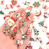 Alloy Christmas Pendant Mixcolor Dripping Oil Charm Pendants For DIY Jewelry Making Christmas Series Accessories