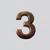 1 PC 0-9 Numeral  ABS Plastic Self-adhesive Door Plates Address Sign Room Number Digits Sticker