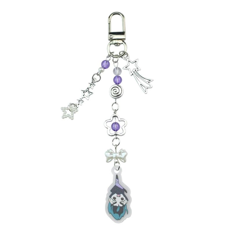 1 шт. аниме инопланетянин сцена брелок сердце бант телефон подвеска бисерный брелок универсальный рюкзак украшения аксессуары подарки