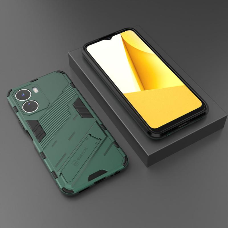 Для Vivo Y35 5G Armor противоударный чехол для телефона задняя крышка для Vivo Y16 4G Magnetic Kickstand Anti-Fall Protect Coque Cases
