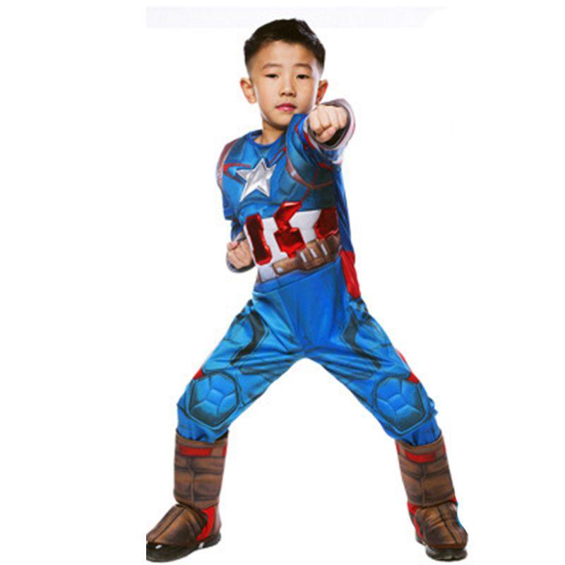 Великолепный детский костюм на Хэллоуин Супергерой Бэтмен Супермен Косплей Костюм для мальчиков и девочек
