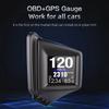 GPS OBD Двойная система Проекционный дисплей Установка отделки передней стойки RPM Турбо Давление масла Температура воды GPS Спидометр для моделей автомобилей OBDII