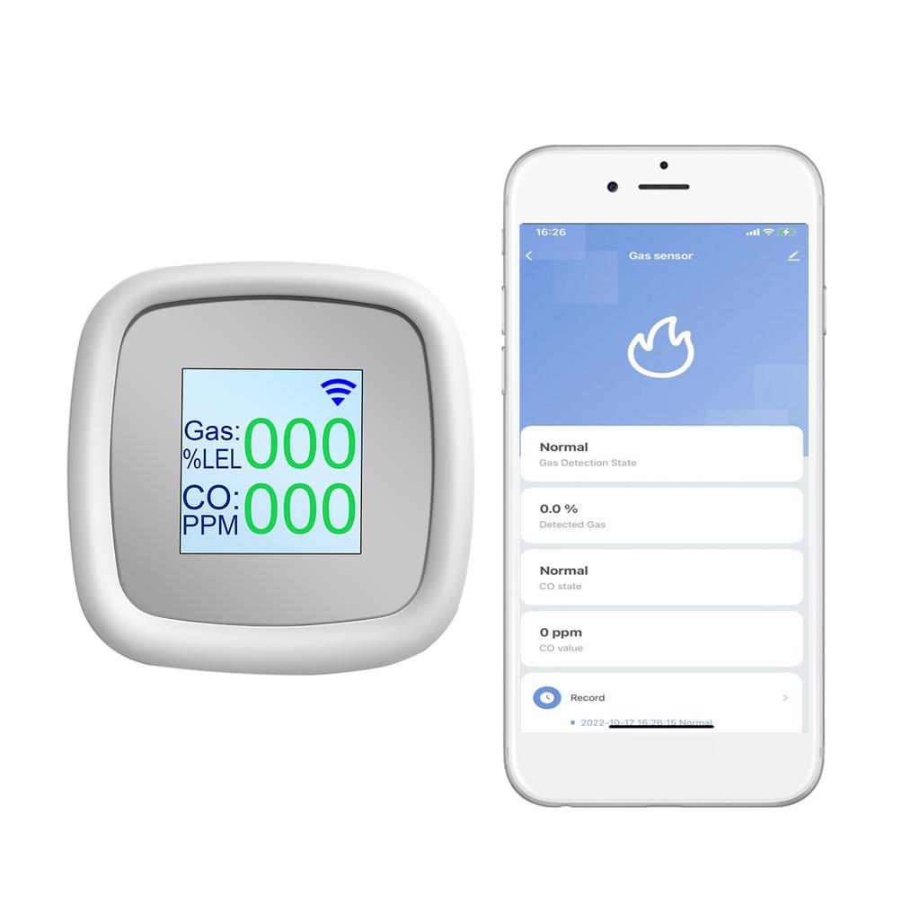 WIFI детектор горючего газа газовая сигнализация цифровой прибор для обнаружения горючего газа утечка газа