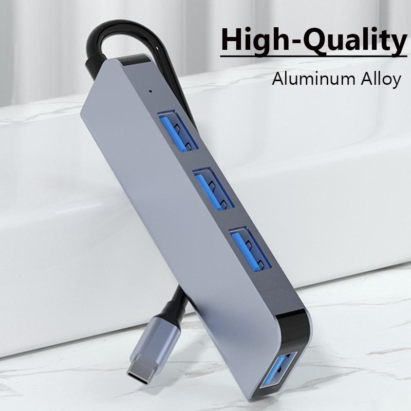 VAORLO USB C HUB 4 в 1, адаптер-док-станция типа C к USB 3.0 для Macbook Pro iPad Air HUAWEI Mate 40 30, разветвитель USB-C 3.1, порт OTG HUB