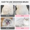 Aumuca Cat Brush Push Healing Brush Slicker Brush для длинношерстных и короткошерстных кошек. Устраняет выпадение шерсти одним массажем. Легко удаляет шерсть, выталкивая ее.